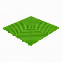 Klickfliese offene Rippenstruktur rund gelb-grün